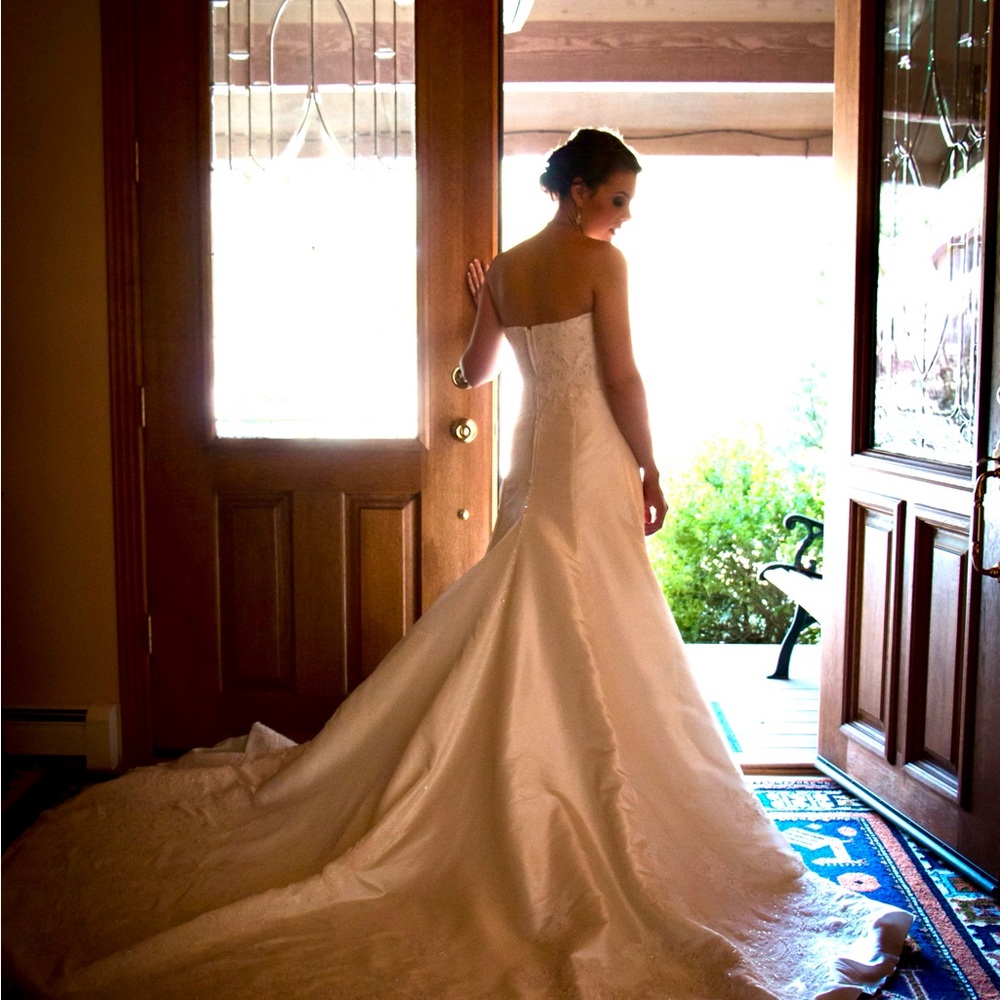 Casablanca Wedding Dress with Long Train ✨
